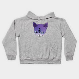 Alien kitty,cat and outer space Kids Hoodie